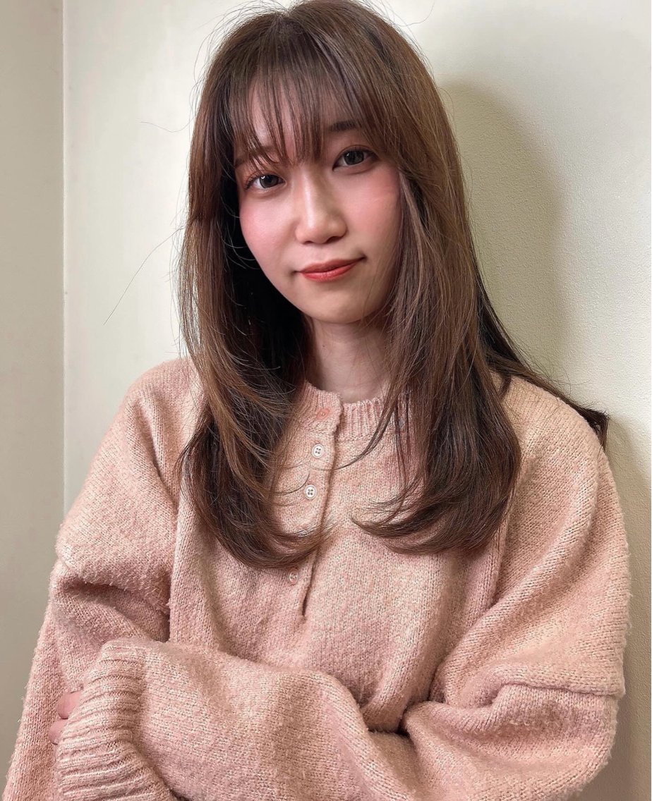 ロング カラー ロングレイヤー レイヤーカット ロング 平田 一成のヘアスタイル