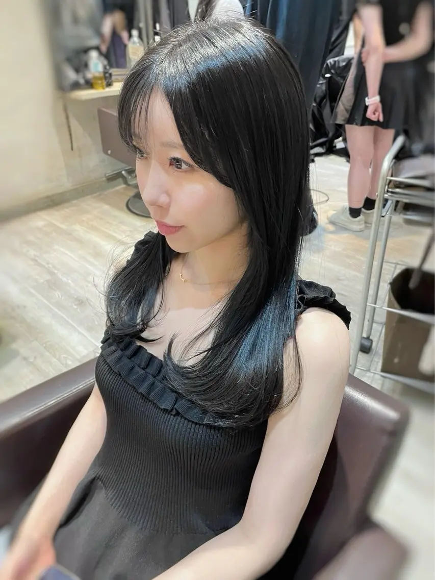 ミディアム カラー✨縮毛矯正✨ ハギワラケンタのヘアスタイル