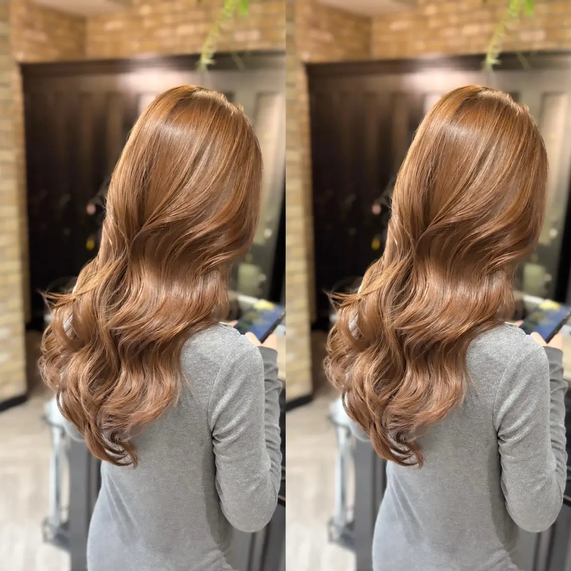 ロング カット ヘアカラー トリートメント 🎀レイヤーカット 光沢カラー🎀飯田のヘアスタイル
