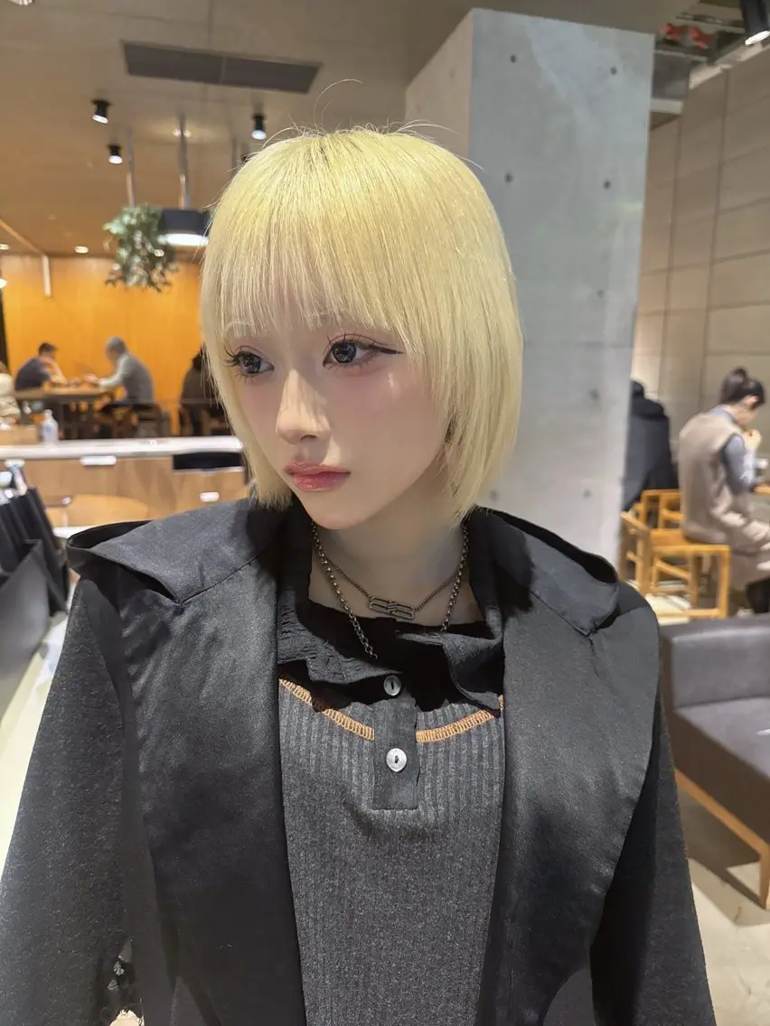 ショート カラー ショートボブ ブリーチ ブロンド ケアブリーチ 透明感カラー カット ヘアカラー 💎透明感カラー特化 💎TAISEIのヘアスタイル