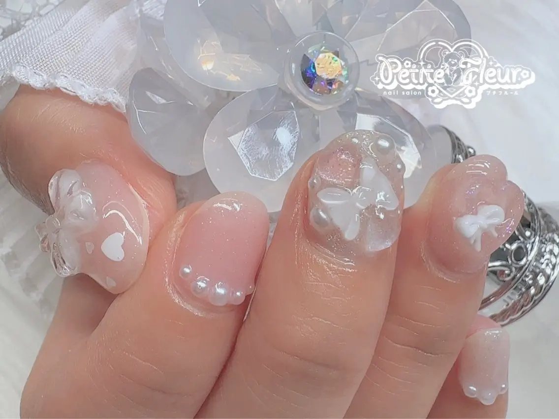 ネイル ハンドネイル ❁⃘*。Petite fleur❁⃘*りさのネイルデザイン