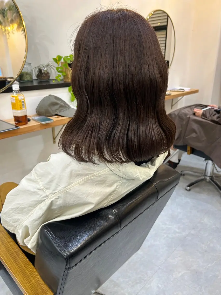 ミディアム カラー カット ヘアカラー CARICIA 白木 由里加/新栄のヘアスタイル