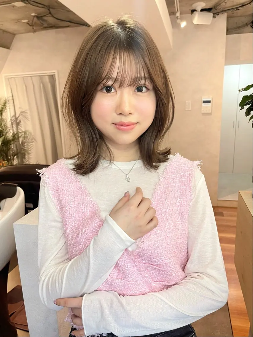 ミディアム タイトヘア/似合わせ カット渋谷yuinaのヘアスタイル