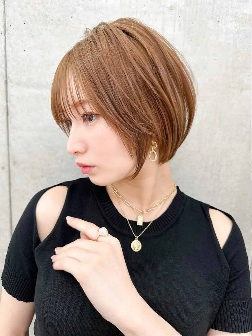 ショート 上品♡ボブ/レイヤー /艶髪🌷村松優斗のヘアスタイル