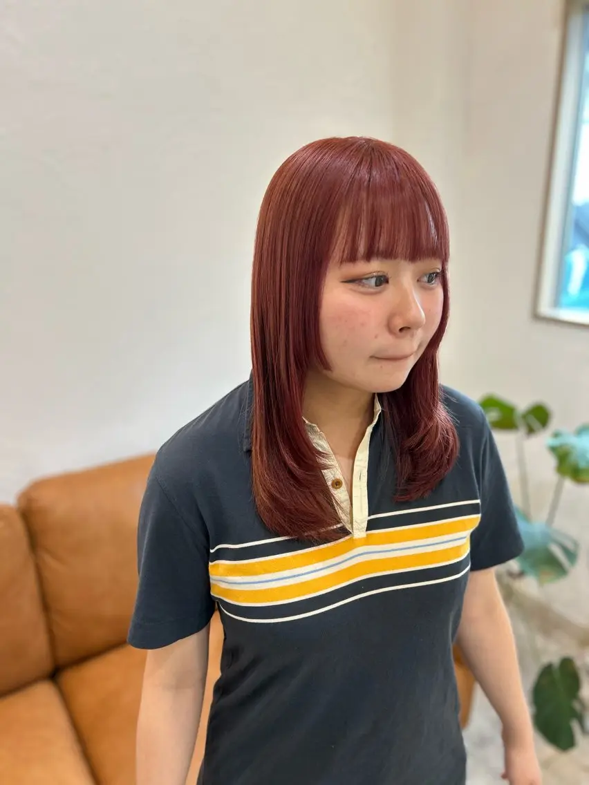 セミロング カラー カット 堀 大輔のヘアスタイル