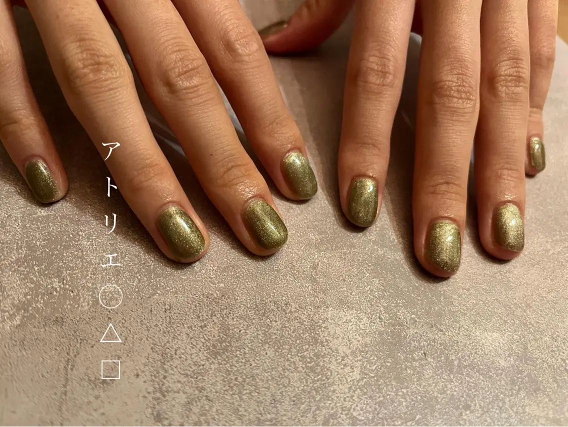 ネイル マグネットネイル ハンドネイル アトリエ ○△□のネイルデザイン