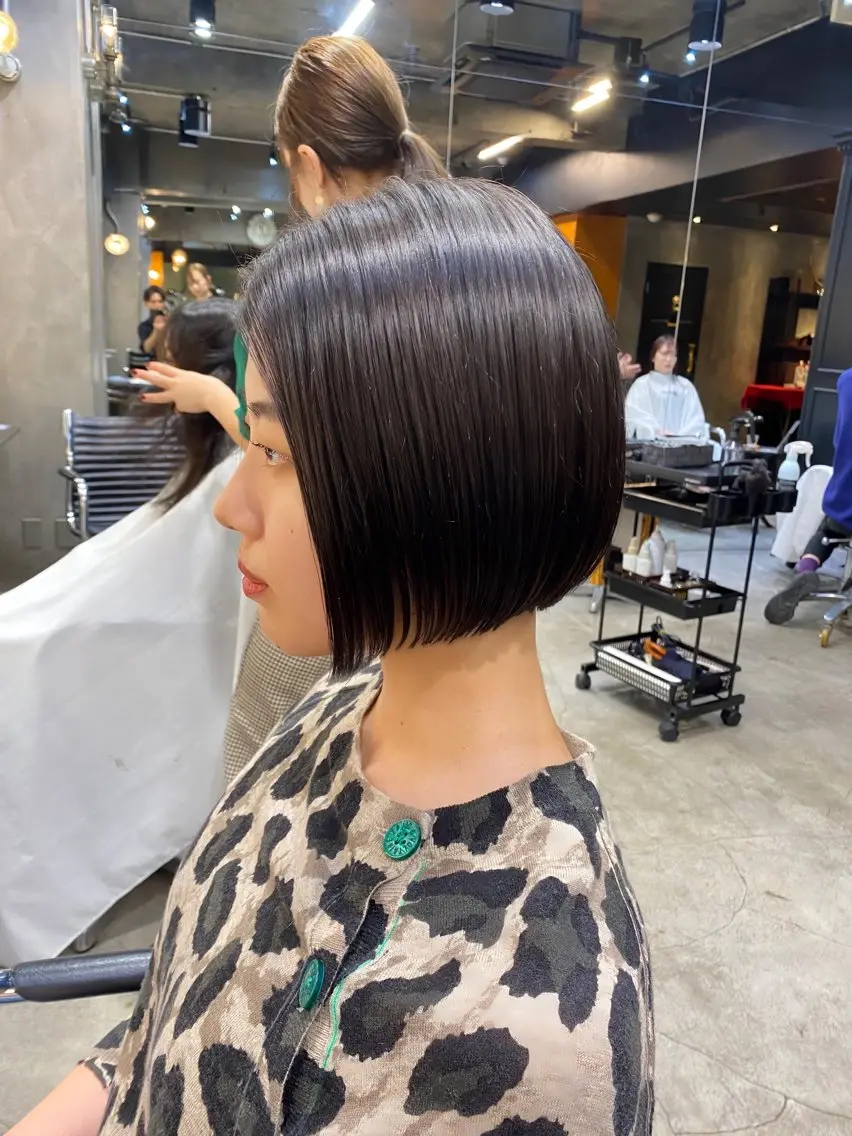 ショート カラー ショートボブ ボブ ショートヘア カット ヘアカラー 透明感カラー🌿 グレージュ🐺陽介のヘアスタイル