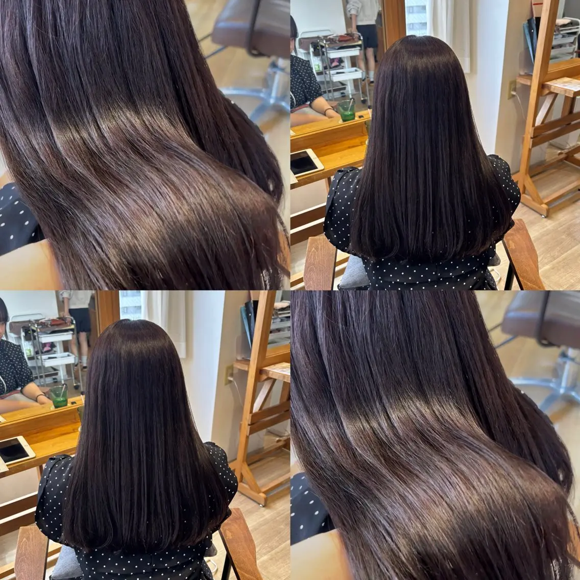 ロング カラー ブラウンカラー ピンクカラー ピンクブラウン ヘアカラー トリートメント ヘッドスパ RINNO🌷透明感 カラー/髪質改善のヘアスタイル