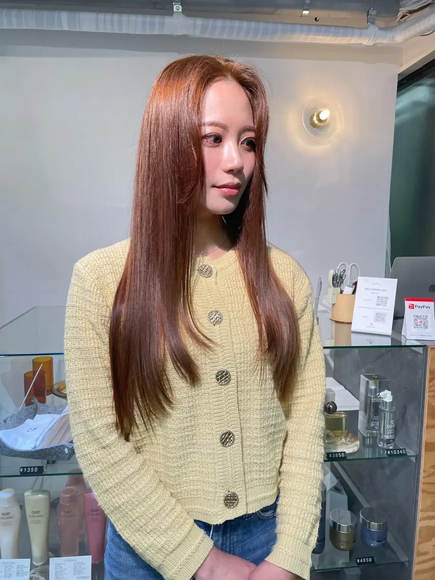 ロング カラー ヘアカラー sakura🌸 レイヤー/韓国ヘアのヘアスタイル