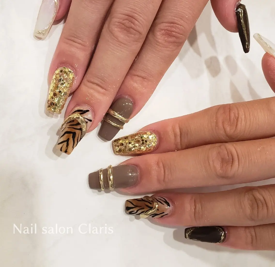 ネイル スカルプネイル Nailsalon Clarisのネイルデザイン
