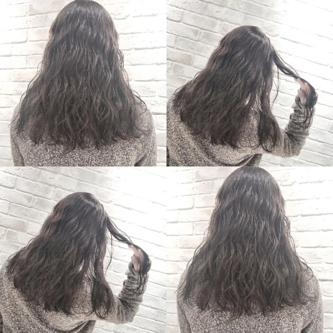 セミロング パーマ カラー セミロングパーマ 大場 友稀のヘアスタイル
