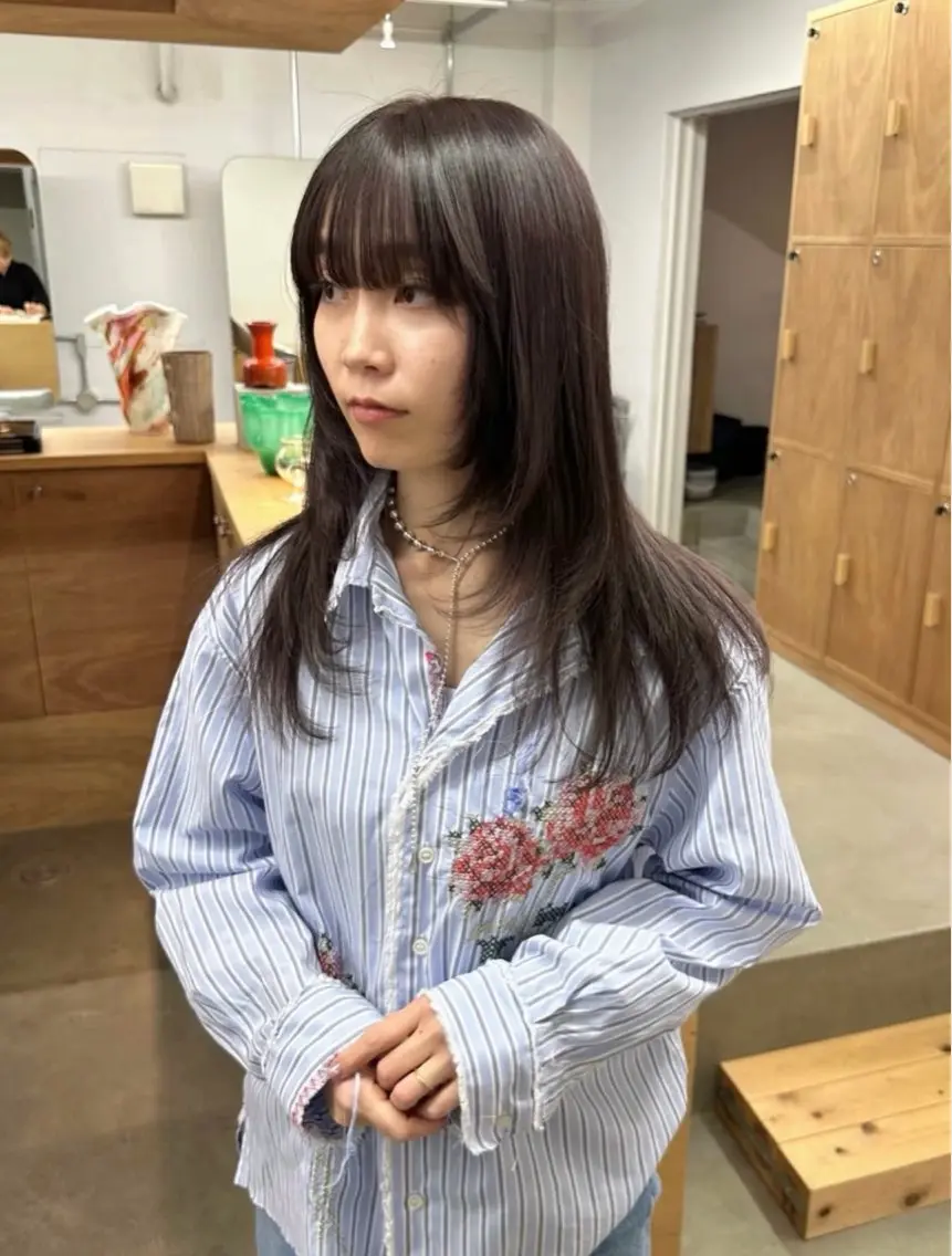 ミディアム カラー ヘアカラー 坂本 圭太朗のヘアスタイル