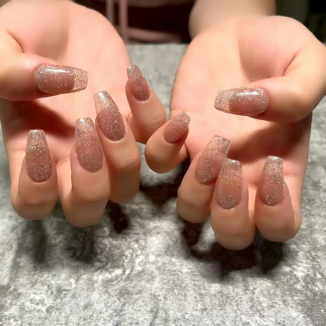 ネイル チークネイル 桜ネイル フラッシュネイル フレンチネイル ジェルネイル パラジェルフィルイン マグネットISHIIのネイルデザイン