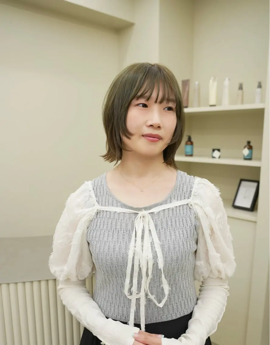 ミディアム ボブレイヤー ボブ レイヤーカット イトウ ヒロヤのヘアスタイル