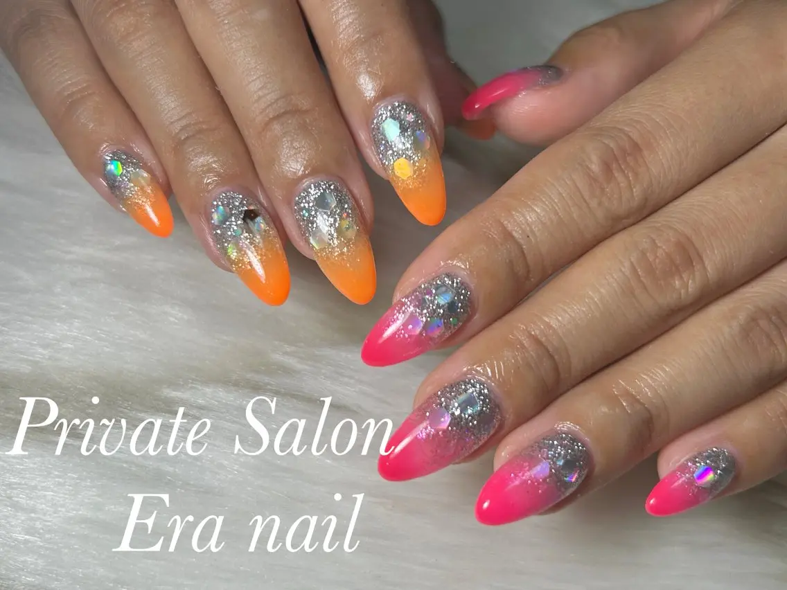 ネイル グラデーション ハンドネイル Era nailのネイルデザイン