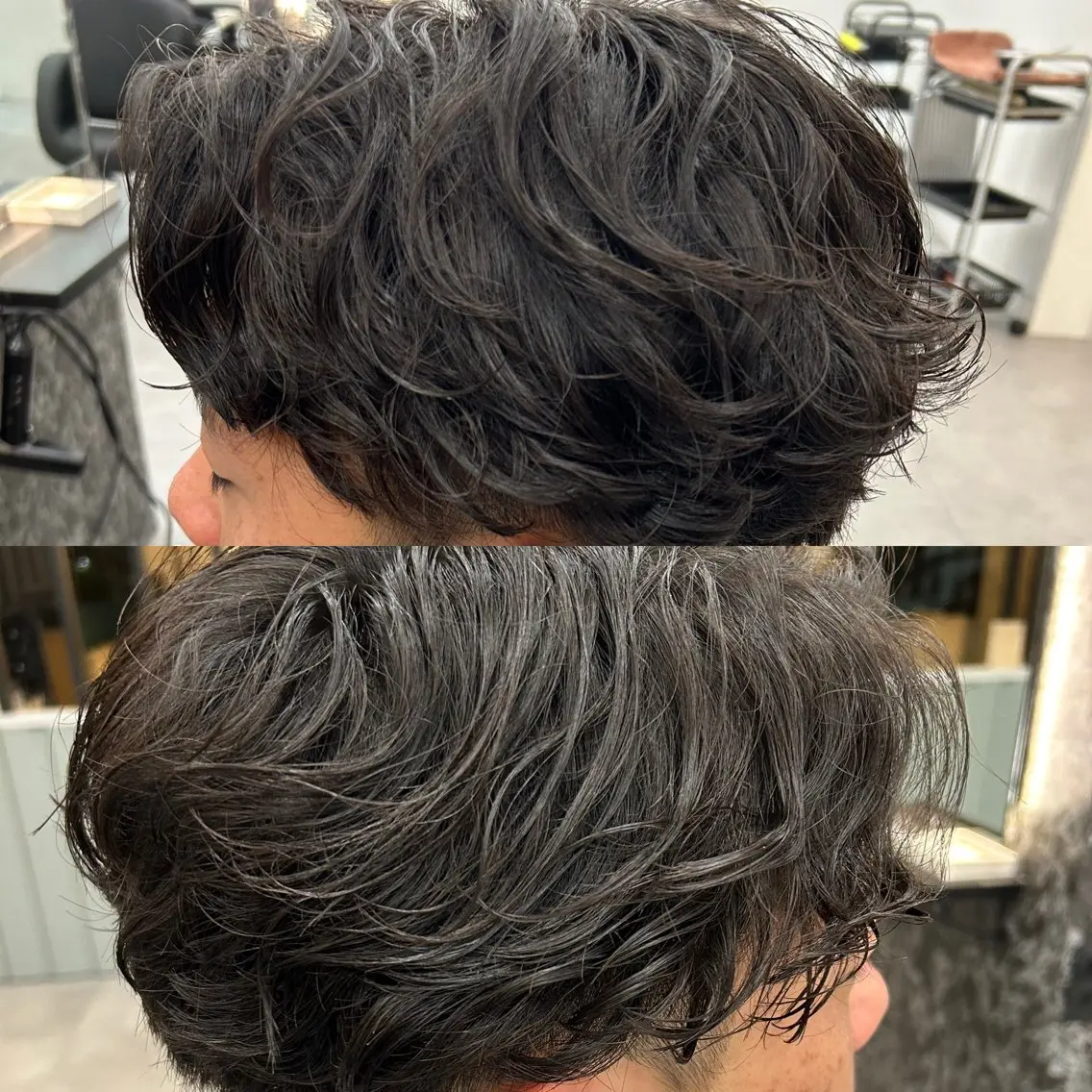 パーマ メンズ フェザーパーマ メンズパーマ 土屋 竣奨のヘアスタイル