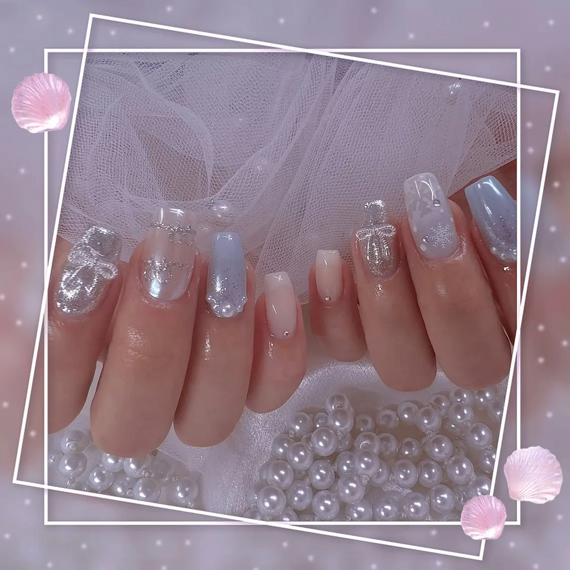 ネイル チークネイル ガーリー グラデーション マグネットネイル ピンク ハンドネイル ハンドケア Chill Nailsalonのネイルデザイン