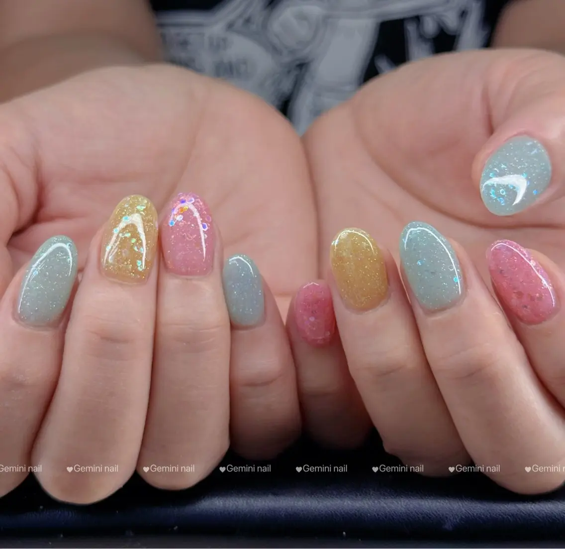 ネイル フラッシュネイル ワンカラーネイル Gemini nail.Yukiのネイルデザイン