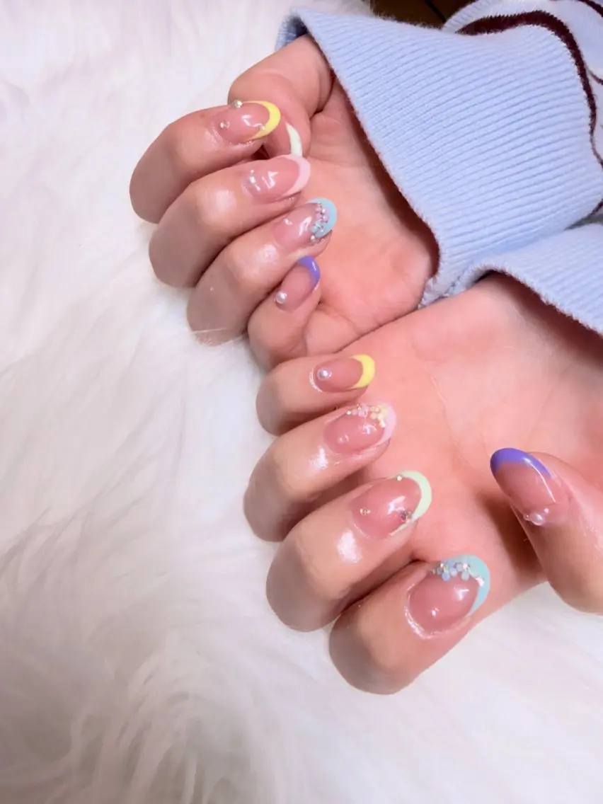 ネイル フレンチネイル パステルネイル Malo nailのネイルデザイン