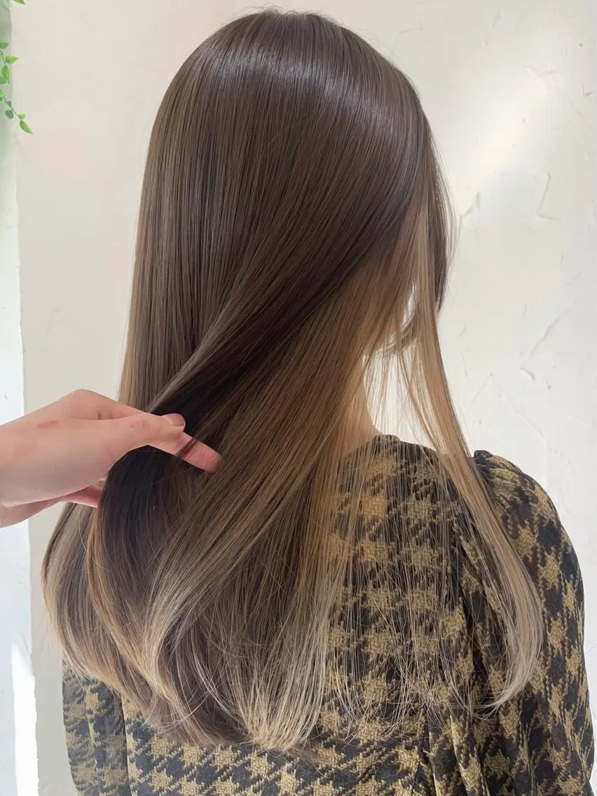 ロング カット ヘアカラー トリートメント 松本 聖未のヘアスタイル