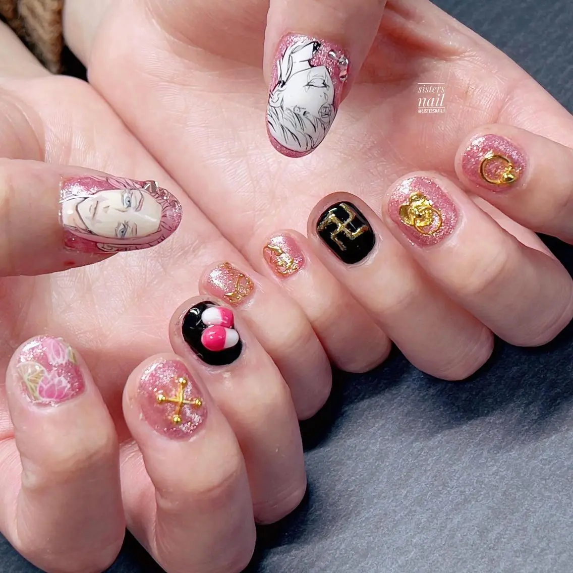 ネイル アートネイル 春ネイル sisters nail.fのネイルデザイン