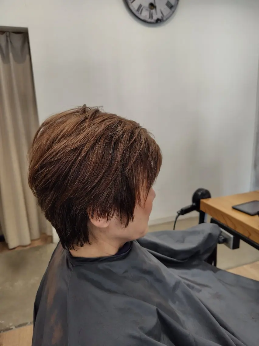 ショート 似合わせ透明感カラー 宇治　ヤマノのヘアスタイル