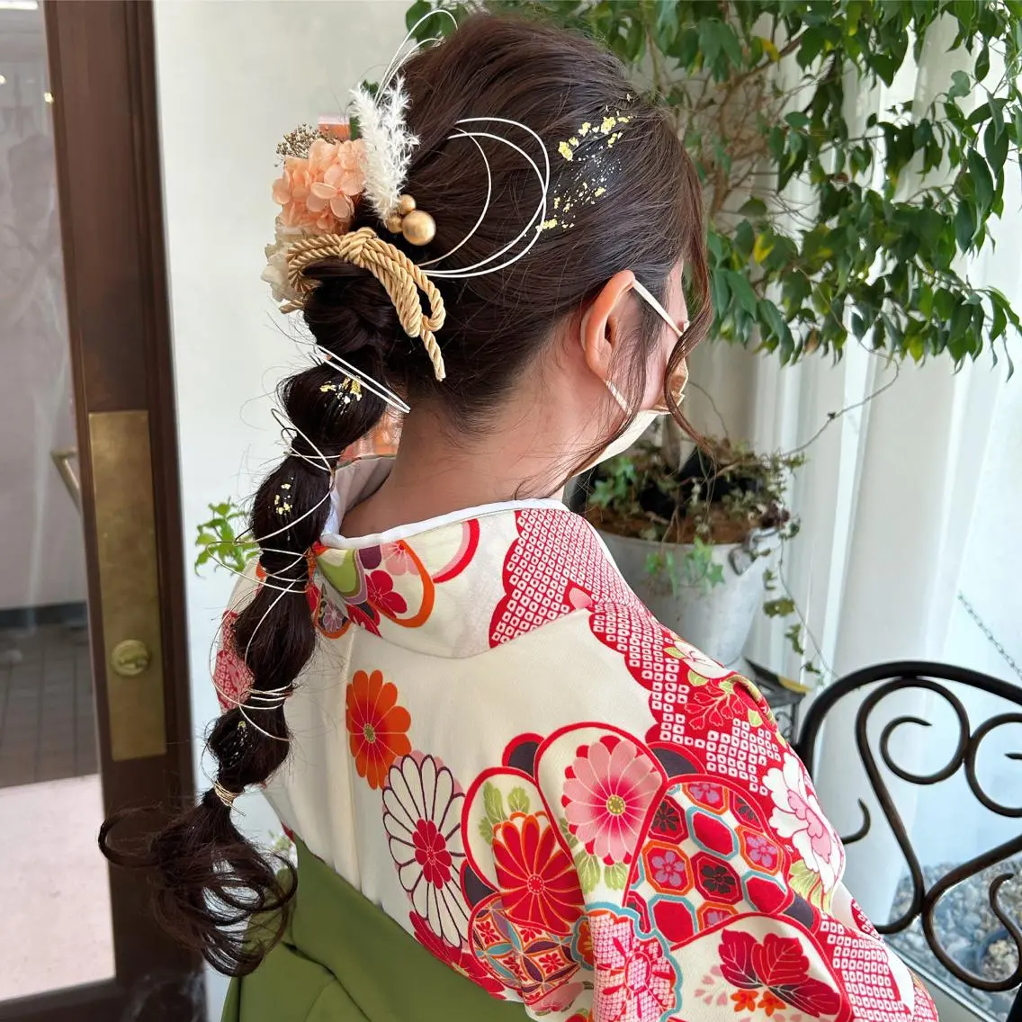 ヘアアレンジ 卒業式のヘアスタイル 玉ねぎヘアー 谷澤 朋佳のヘアスタイル