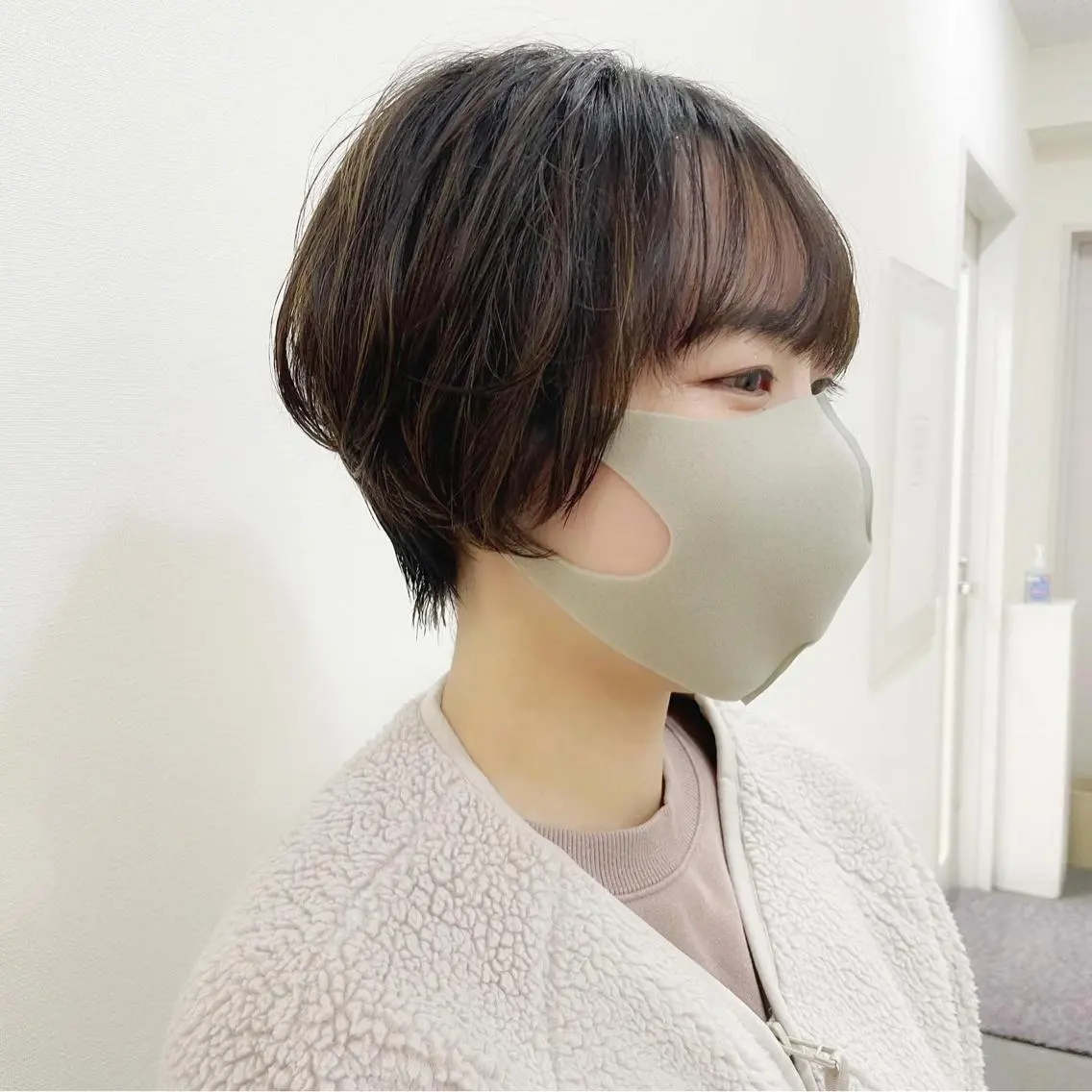 ショート カラー ショートボブ ハンサムショート ブリーチ ブリーチなしカラー ボブ カット ヘアカラー 👑銀座ショート/ 絶壁補正/金子涼👑のヘアスタイル