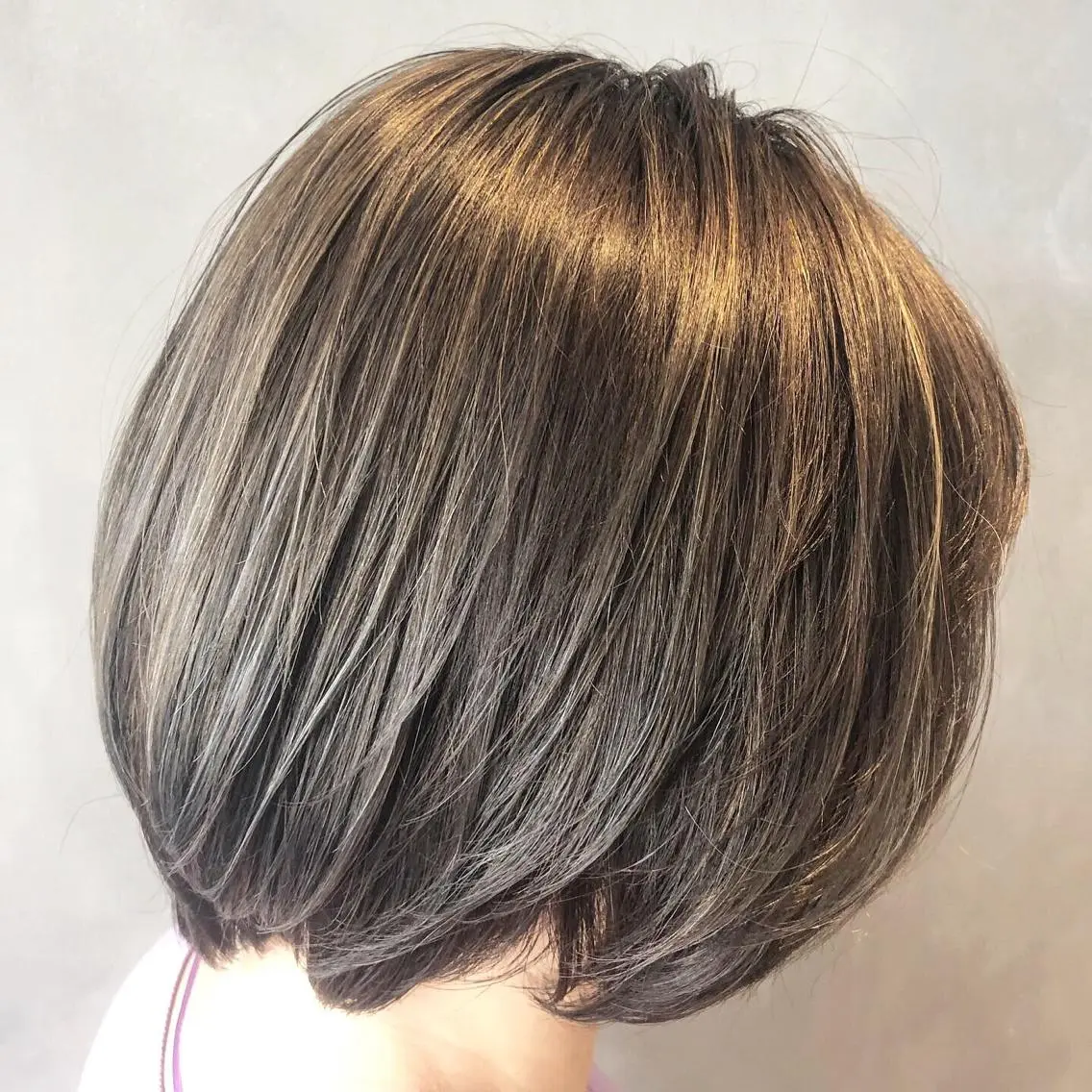 ミディアム カラー ハイライトカラー ハイライト 長谷川 沙紀のヘアスタイル