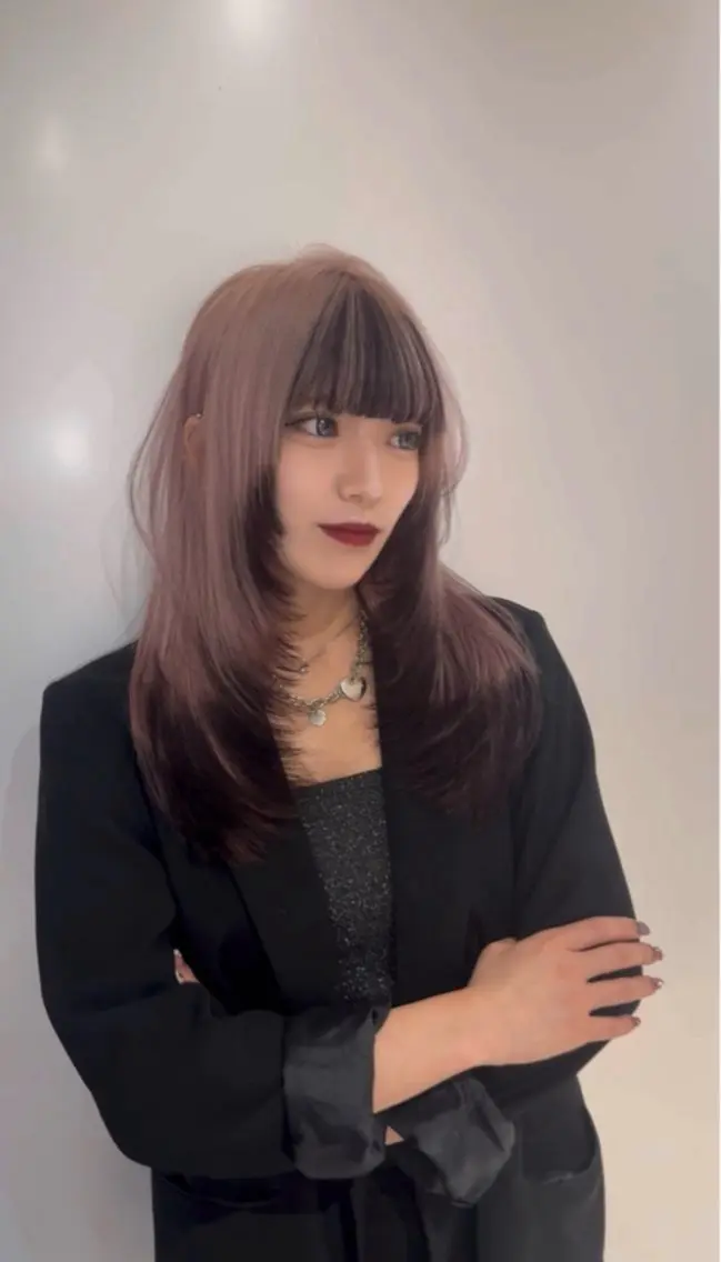 セミロング カラー トリートメント 【⭐️レイヤーカット 髪質改善⭐️】長谷川のヘアスタイル
