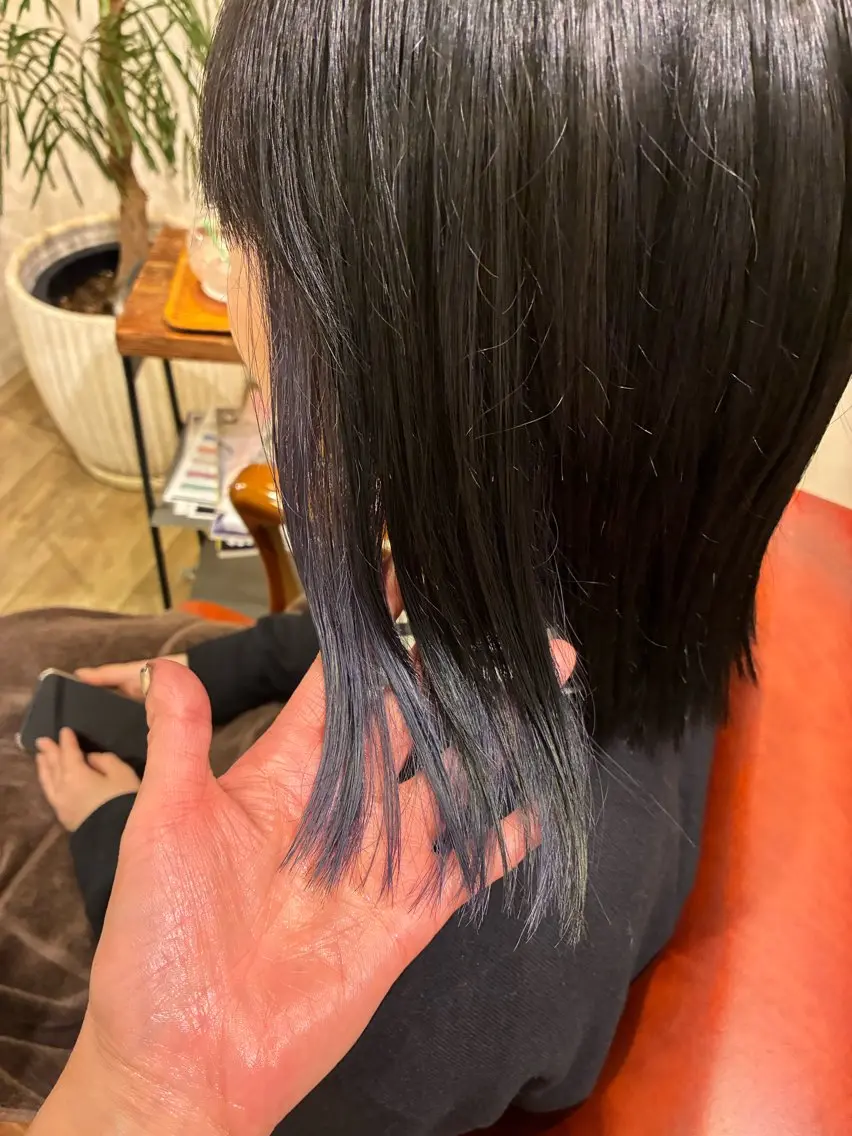 ミディアム ヘアカラー 清水 美香のヘアスタイル