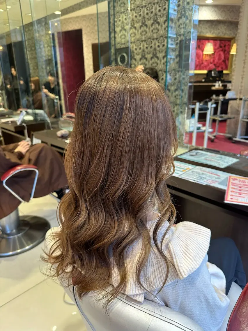 ロング カラー 益野 凌のヘアスタイル
