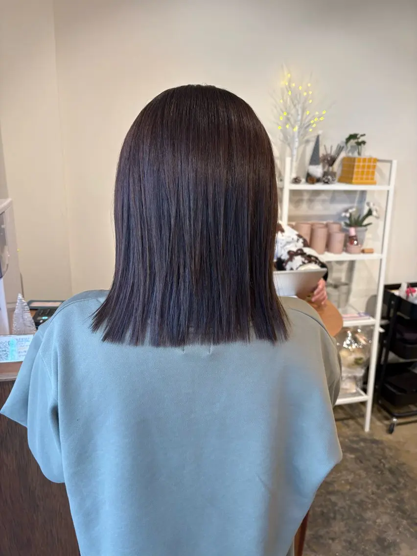 ミディアム トリートメント ヘアカラー 縮毛矯正 トリートメント Time is mummyのヘアスタイル