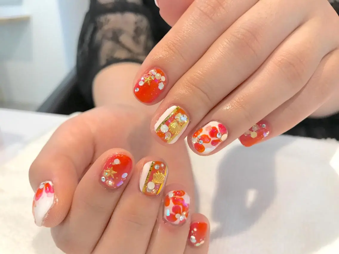 ネイル フラワーネイル NARUMI HYODOのネイルデザイン