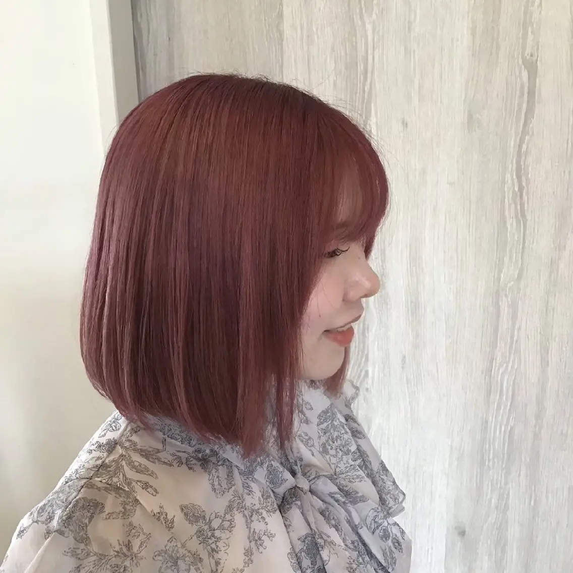 ミディアム ヘアカラー トリートメント 渕 七海のヘアスタイル