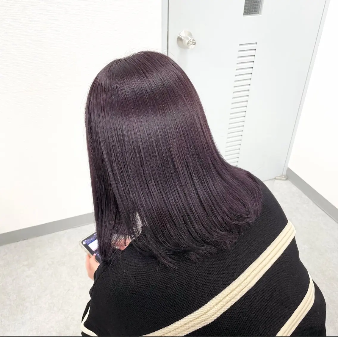 セミロング カラー カット ヘアカラー トリートメント 🤍ブリーチなし ブラウンhimi🤍のヘアスタイル