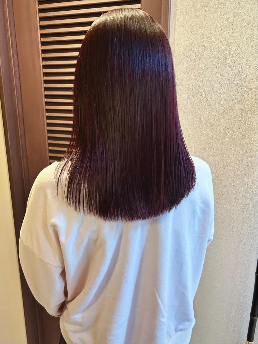 セミロング カラー カット ヘアカラー Masaki レイヤーカットのヘアスタイル