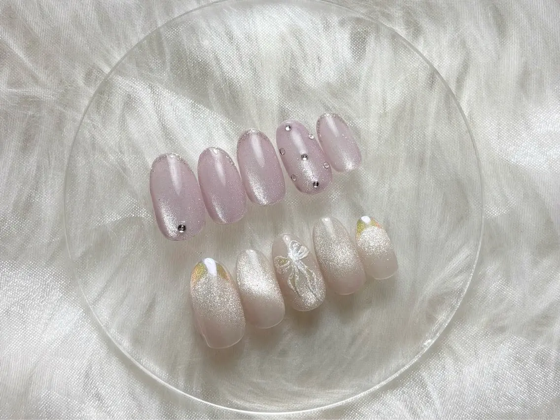 ネイル マグネットネイル オフィスネイル ハンドネイル nail care salon -&-のネイルデザイン
