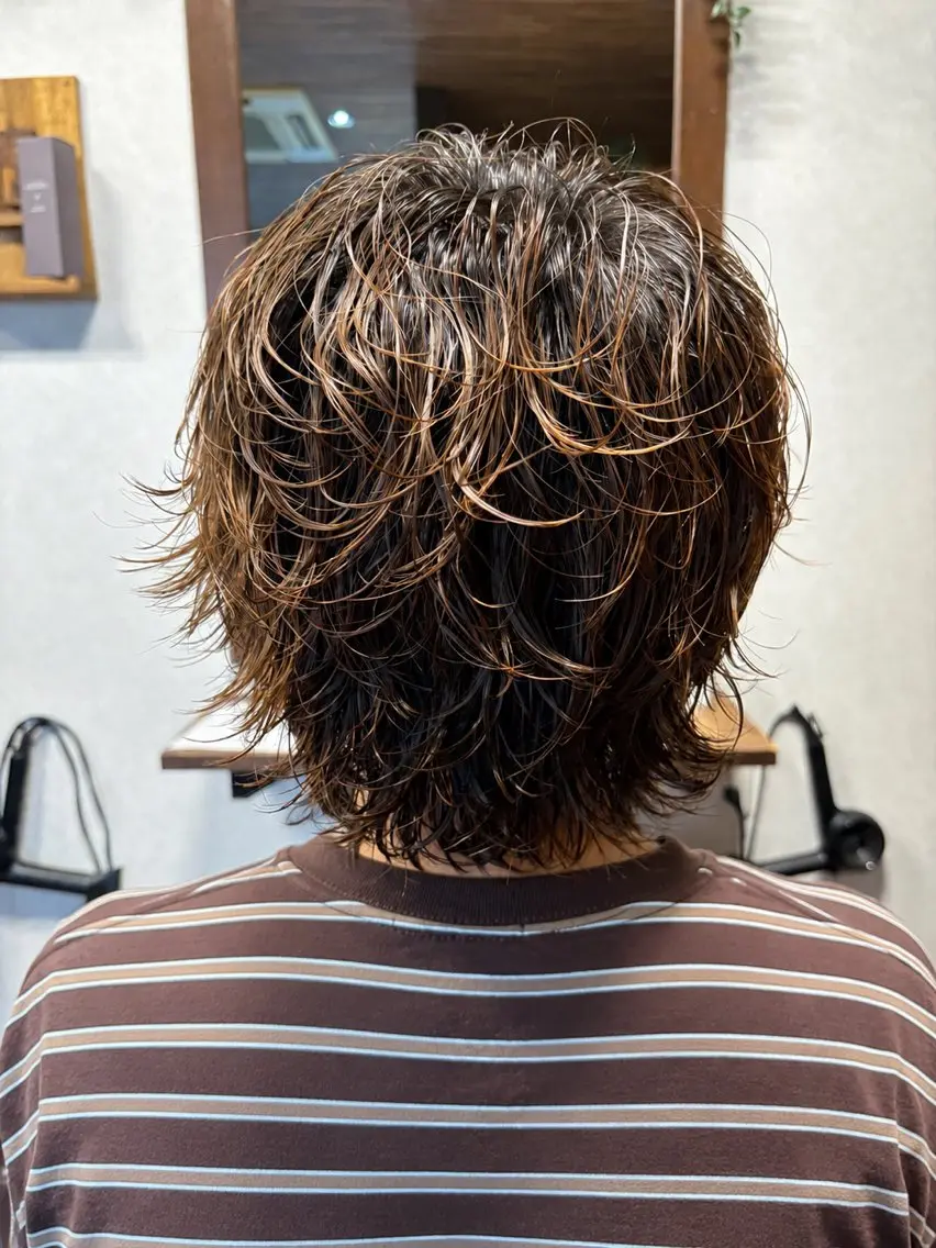 ショート パーマ リレイス 伊藤愛斗のヘアスタイル