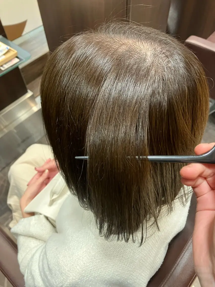 カラー ベージュカラー オリーブベージュ 小池 穂果/ 府中のヘアスタイル
