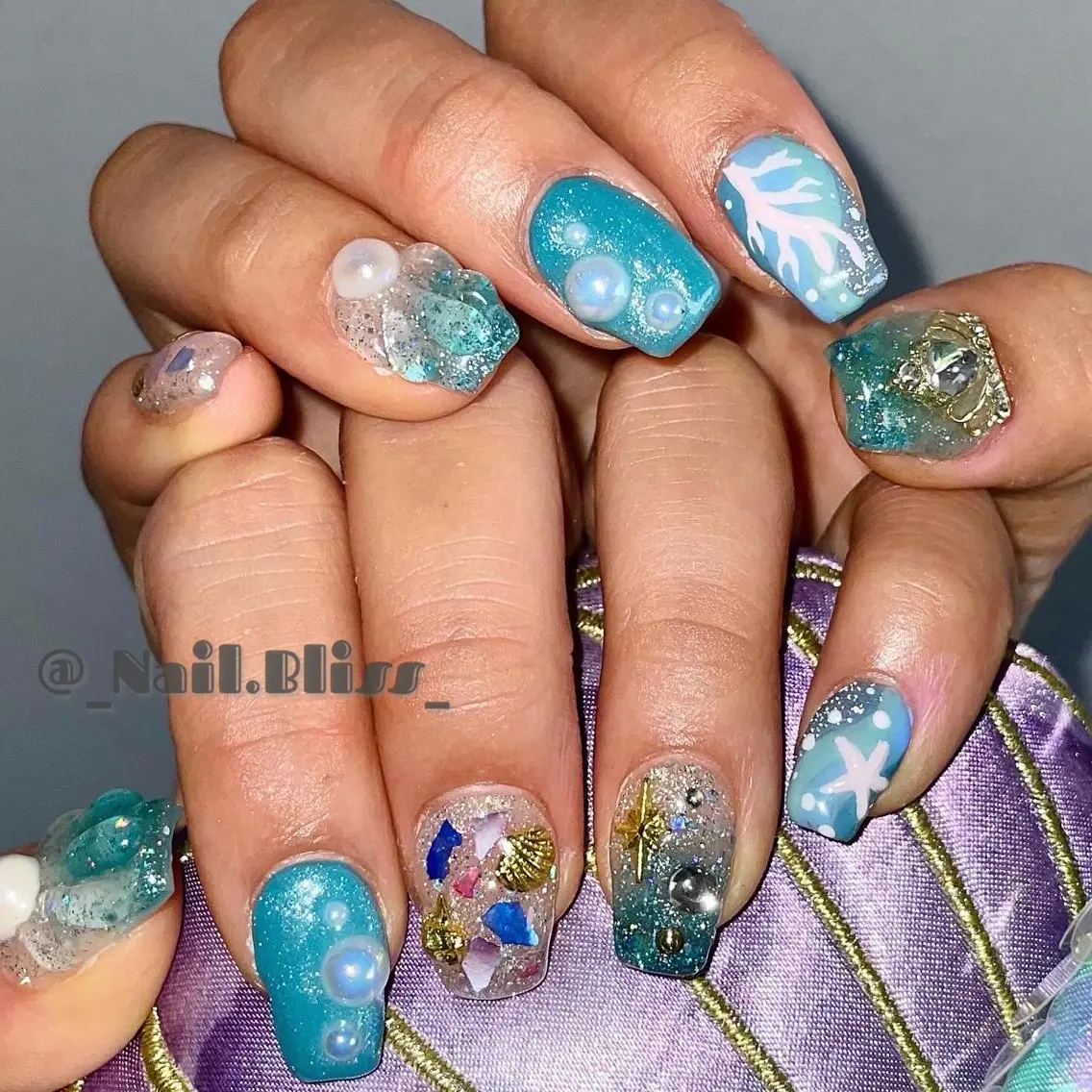 ネイル フラッシュネイル ハンドネイル NAIL BLISSのネイルデザイン
