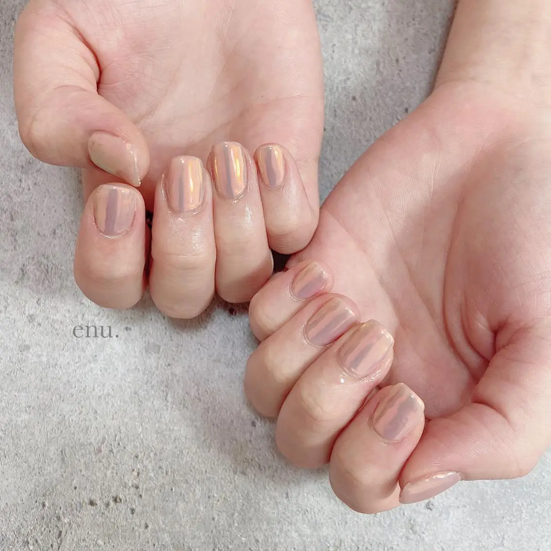 ネイル ミラーネイル ハンドネイル enu. nanakoのネイルデザイン