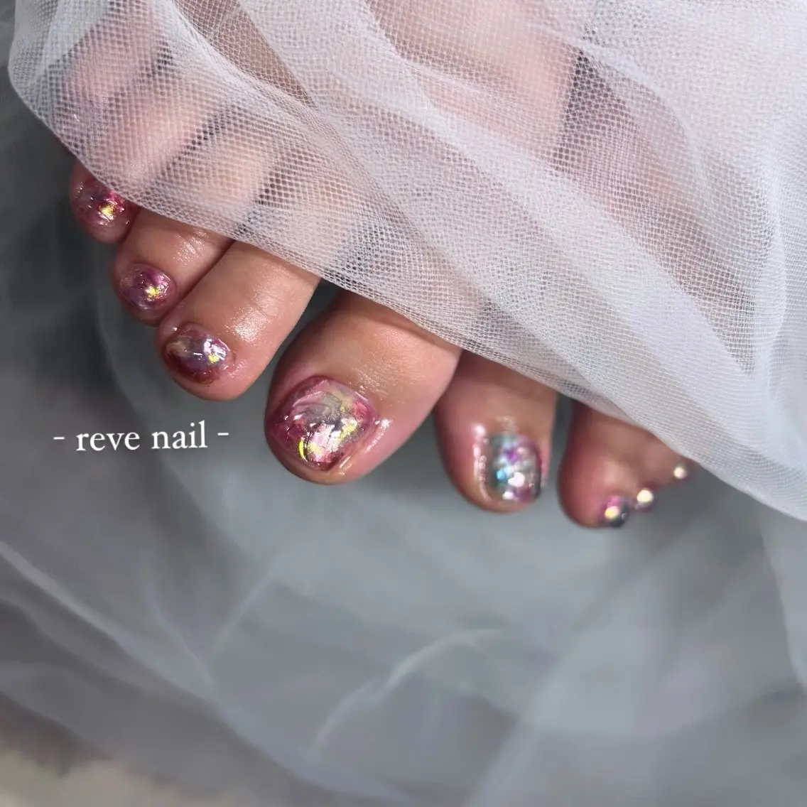 ネイル フットネイル 門真市 三ツ島 reve nailのネイルデザイン