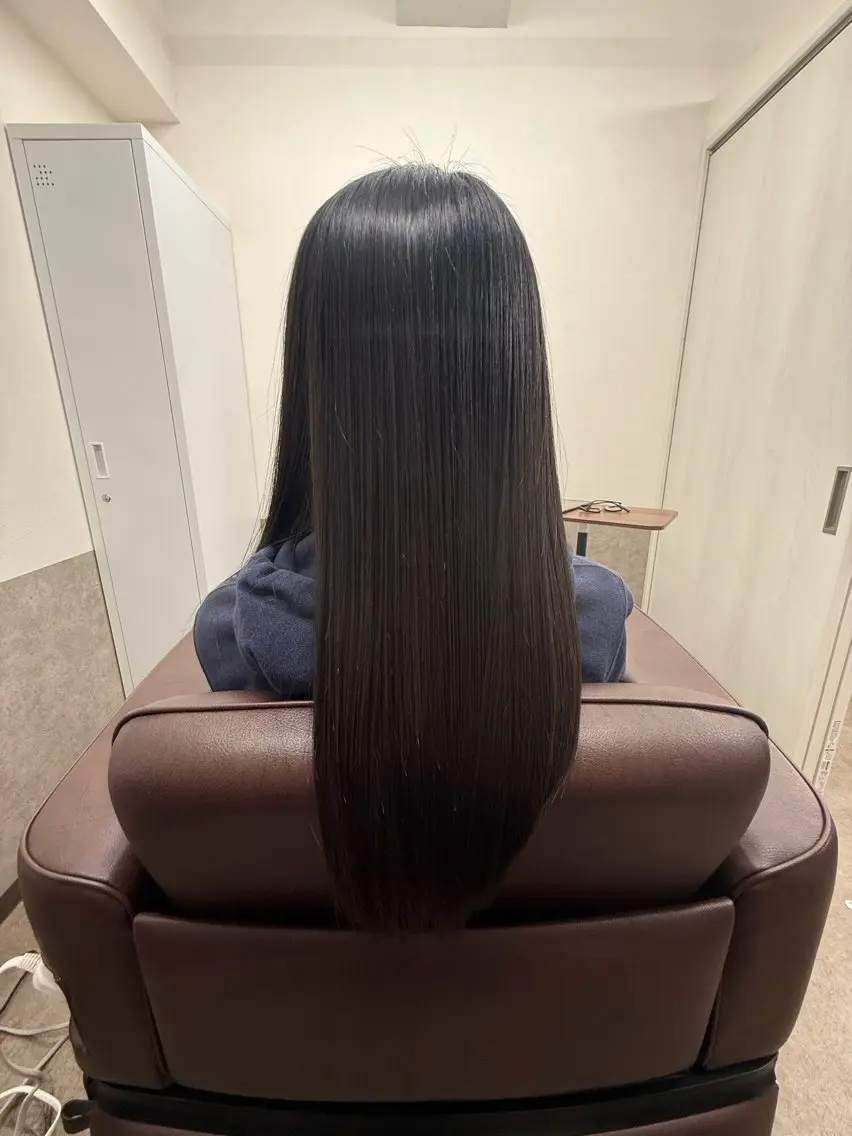ロング カット トリートメント 半個室 サロン🪽新宿3丁目のヘアスタイル