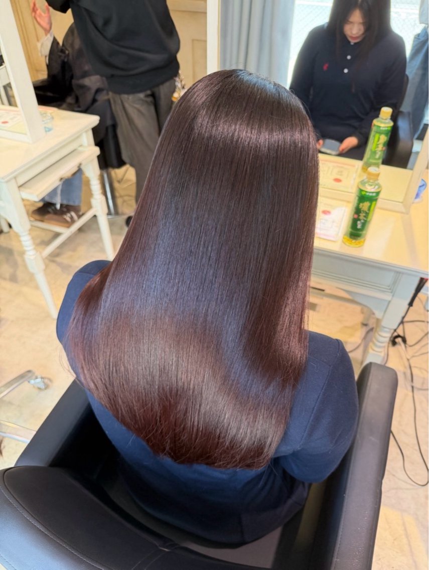 セミロング 縮毛矯正 トリートメント 💙美髪矯正/ 縮毛矯正/ゆうな💙のヘアスタイル