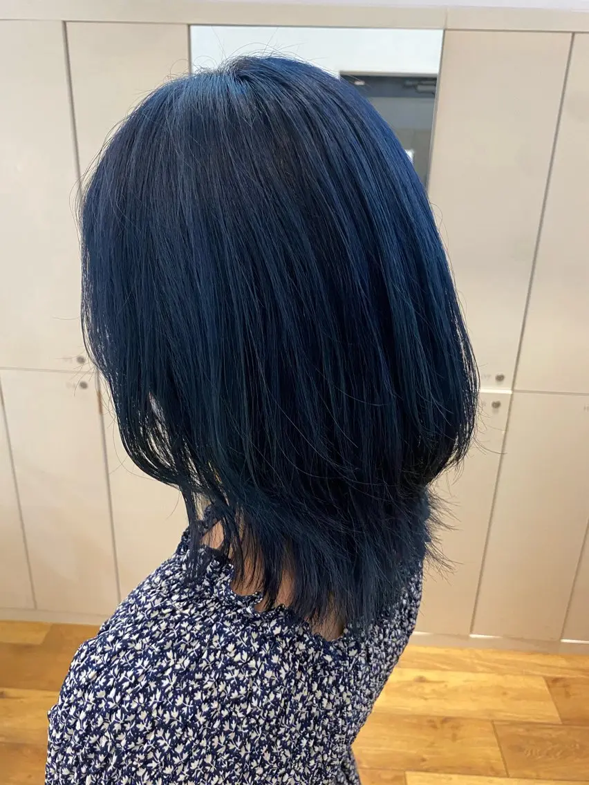 カラー ブルーカラー ネイビーカラー メンズ特化/ 安藤太一のヘアスタイル