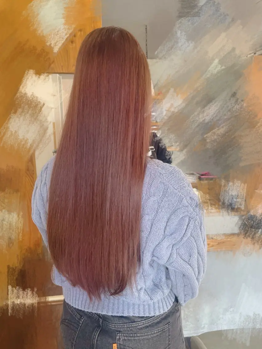 【髪も気分も軽やかに💫💭】 ワンカラー＋ヘッドスパ＋髪質改善トリートメントの写真