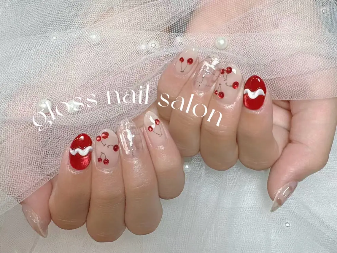 ネイル ハンドネイル ゆり🌷 gloss nailのネイルデザイン