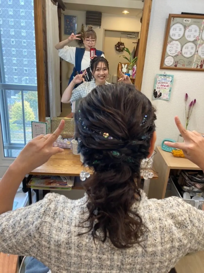ヘアアレンジ ヘアセット HempBeauty 浅野アサミのヘアスタイル