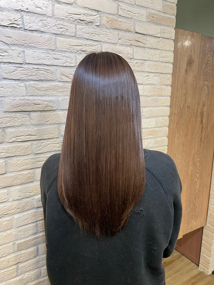 ロング 髪質改善カラー＆ 縮毛矯正　石井良平のヘアスタイル